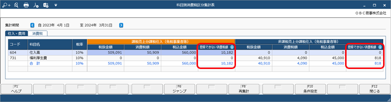 20240117【改正】令和 5年10月 1日施行のインボイス制度に関連した追加対応_001科目別消費税区分集計表.png