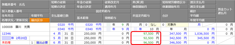 20260203_年 4 回の賞与の支給があった場合_001_定時決定処理_入力例.png