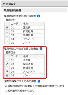 20260929_障害者雇用状況の常用雇用労働者数の集計対象_002_指標設定_雇用期間の判定が必要な労働者.png